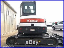 2012 Bobcat E45 Mini Excavator Hyd Thumb Cab Diesel Rubber Track Bob Cat Tractor