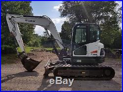 2012 Bobcat E80 Excavator Cab Heat A/c Ready 2 Work In Pa! We Ship Nationwide