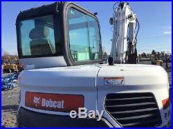 2012 Bobcat E80 Hydraulic Midi Excavator with Cab & Hydraulic Thumb Clean Machine