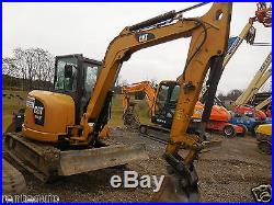 2012 Cat 305.5E Excavator, Aux Hydraulics, Cab, Rubber Tracks