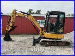2012 Caterpillar 303.5ECR Hydraulic Mini Excavator with Cab & Thumb Clean 2100Hrs