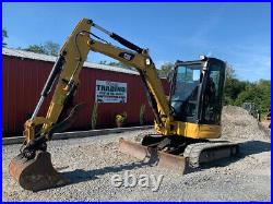 2012 Caterpillar 304ECR Hydraulic Mini Excavator with Cab & Thumb Clean 3000Hrs