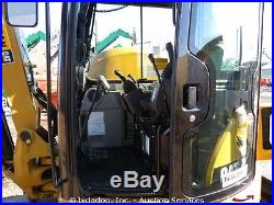 2012 Caterpillar 305E CR Mini Excavator Backhoe Rubber Cab Heat A/C CAT bidadoo