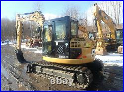 2012 Caterpillar 308D CR Mini Excavator LOW HOURS! Q/C Aux. CAT 308 STREET PADS