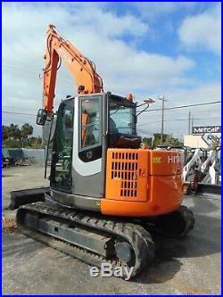 2012 Hitachi Zx85-usb Hydraulic Coupler Option Enclosed Air Conditioned Cab