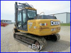 2012 John Deere 120D Hydraulic Excavator A/C Cab Heat Aux Hyd 36 Bucket bidadoo