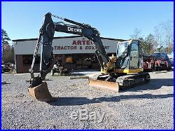 2012 John Deere 85d Excavator Caterpillar Enclosed Cab With Heat And A/c