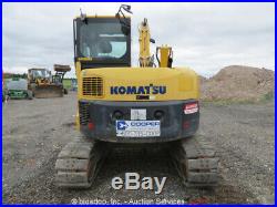 2012 Komatsu PC88MR-8 Mini Excavator Rubber Street Pads Cab Backhoe bidadoo