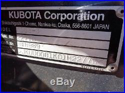 2012 Kubota K008-3 Mini Excavator Mini Ex Diesel K008