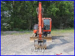 2012 Kubota KX080-3 Hydraulic Excavator Cab Heat A/C Thumb 17.7 Rubber Tracks
