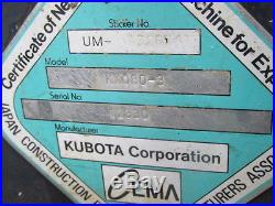 2012 Kubota KX080-3 Midi Excavator with Cab