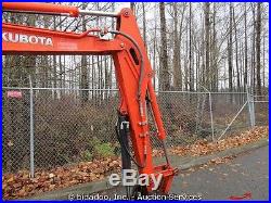 2012 Kubota KX91-3S2 Mini Hydraulic Excavator Aux Rubber Tracks 4 Way Dozer