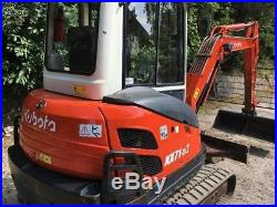 2012 Mini Excavator Kubota KX71-3 Rubber Tracked Air Cond Low Hours