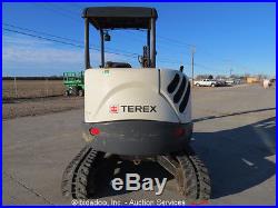 2012 Terex TC37 Mini Excavator Rubber Tracks Backhoe Aux Hyd Diesel bidadoo