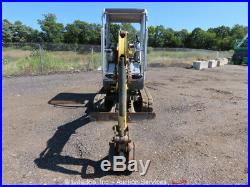 2012 Wacker 1404 Mini Excavator Rubber Tracks Backhoe Swing Boom Aux Hyd bidadoo