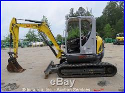 2012 Wacker 50Z3 Mini Excavator Rubber Tracks Backhoe Aux Hyd Q/C bidadoo