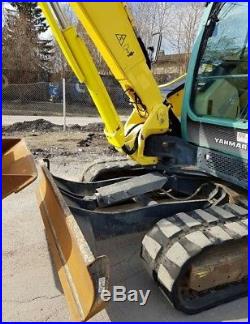 2012 Yanmar Vio 80 Mini Hydraulic Excavator Rubber Tracks Enclosed Cab