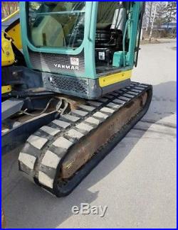 2012 Yanmar Vio 80 Mini Hydraulic Excavator Rubber Tracks Enclosed Cab