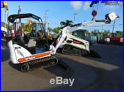 2013 Bobcat 324-m Retractable Tracks Kubota 2 Speed Diesel Mini Excavator