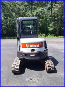 2013 Bobcat E35 Excavator Cab AC Heat Thumb 12 & 18 inch dig buckets 1850 hrs