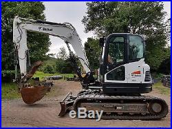 2013 Bobcat E85 Excavator Only 1300 Hrs A/c Thumb Ready 2 Work In Pa