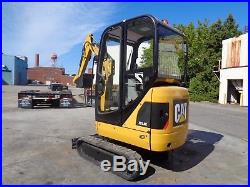 2013 Caterpillar 301.4C Mini Excavator Enclosed Cab Dozer Blade
