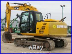 2013 JCB JS145LC Hydraulic Excavator A/C Cab Aux Hyd Tractor Backhoe bidadoo