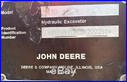 2013 John Deere 17D Mini Excavator, Hydraulic Thumb, Quick Coupler, 1344 Hrs