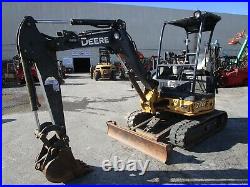 2013 John Deere 27D Mini Excavator Loader Dozer Blade Diesel Machine