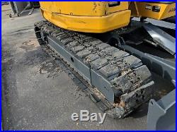 2013 John Deere 75D Midi Excavator CAB A/C, Street PADS, Thumb, Aux Hyd Nice