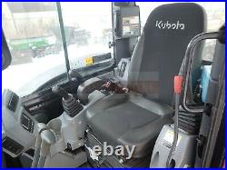 2013 Kubota U55-4 Mini Excavator, Cab, Aux Hyd, Hyd Thumb, Heat Ac, Radio, 2 Spd