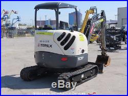 2013 Terex TC37 Mini Excavator Rubber Tracks Backhoe Aux Hyd Diesel bidadoo