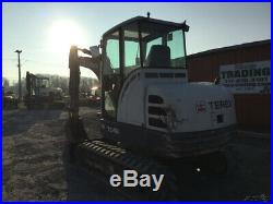 2013 Terex TC48 Midi Hydraulic Excavator with Cab Only 1700 Hours