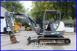 2013 Terex TC50 Mini Excavator 11,000lb Machine 12' 2' Dig Depth WORK READY