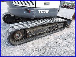 2013 Terex Tc75 Excavator Bobcat Caterpillar Deere Fully Enclosed Cab