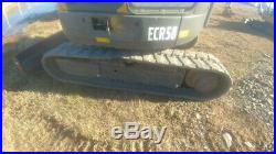2013 Volvo ECR58 Mini Ex Excavator Trackhoe 3230Hrs 52Hp 12Kweight Used
