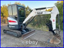 2014 Bobcat E26 Mini Excavator withCab Heat/AC and Thumb