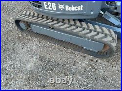 2014 Bobcat E26 Mini Excavator withCab Heat/AC and Thumb