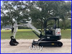 2014 Bobcat E32 Mini Excavator Kubota Diesel 2 Speed Switchable Controls
