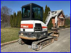 2014 Bobcat E32 Rubber Track Excavator Hydraulic Thumb Diesel Cab AC Bob Cat