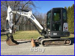 2014 Bobcat E32 Rubber Track Excavator Hydraulic Thumb Diesel Cab AC Bob Cat