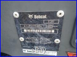 2014 Bobcat E35i Mini Excavator, Long Arm, Angle Blade, 378 Hrs, Aux Hydraulics