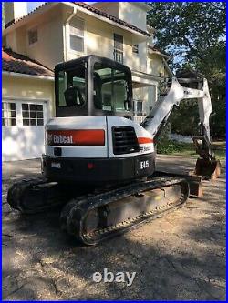 2014 Bobcat E45 Long Arm with Thumb And Pushblade