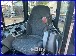 2014 Bobcat E45 MINI EXCAVATOR ENCLOSED CAB A/C LOW HOURS, ZERO TAIL SWING