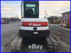 2014 Bobcat E45 Mini Excavator with Cab & Hydraulic Thumb