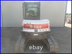 2014 Bobcat E50 Mini Excavator Cab Heat/ac Aux Hyd Hyd Thumb Hys Angle Blade 2sp