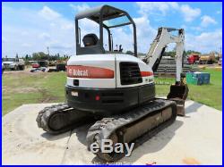 2014 Bobcat E50 Mini Excavator Rubber Tracks Backhoe Aux Hyd Diesel bidadoo