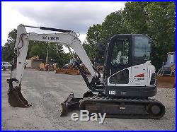 2014 Bobcat E63 Midi Excavator Cab with A/C 902 hrs 14K lbs NICE CLEAN in TN