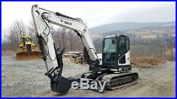 2014 Bobcat E85 Excavator Loaded Long Arm Hydraulic Thumb Ready To Work