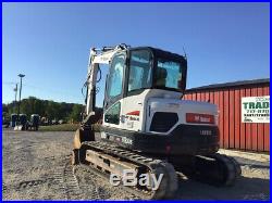 2014 Bobcat E85 Hydraulic Midi Excavator with Cab & Thumb Super Clean Only 3500Hrs